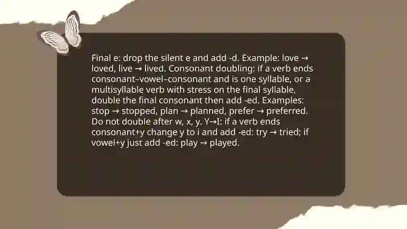 Past simple 4
