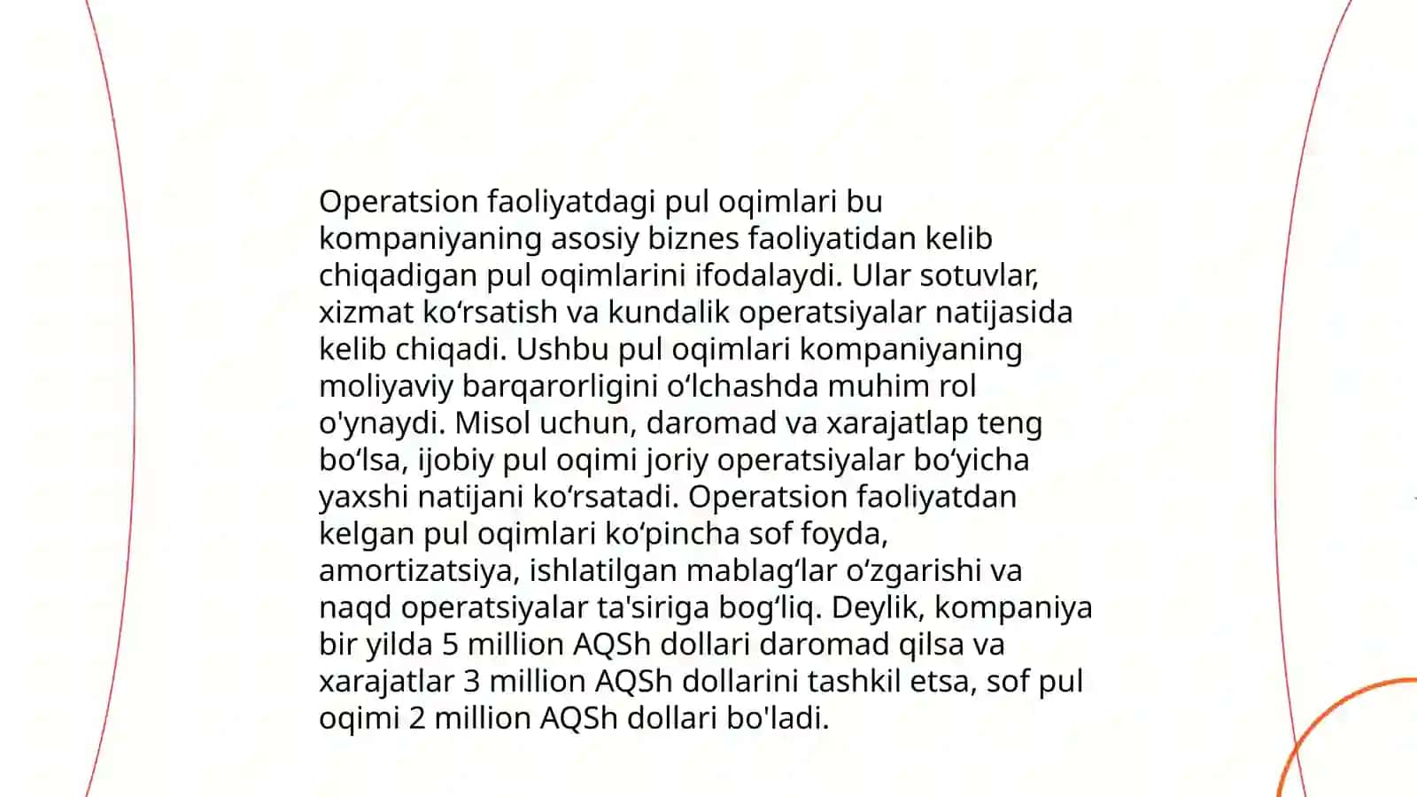 Pul oqimlarini tahlil qilish 4
