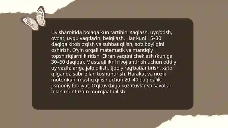 Maktabgacha taʼlim tashkilotlarida ota onalar bilan shaxsiy suhbatlar 4