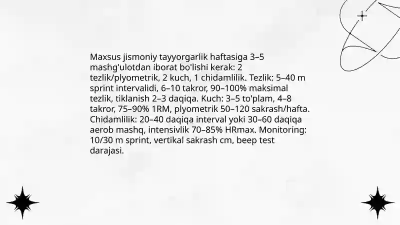 Umumiy jismoniy tayyorgarlik valeybolda 4