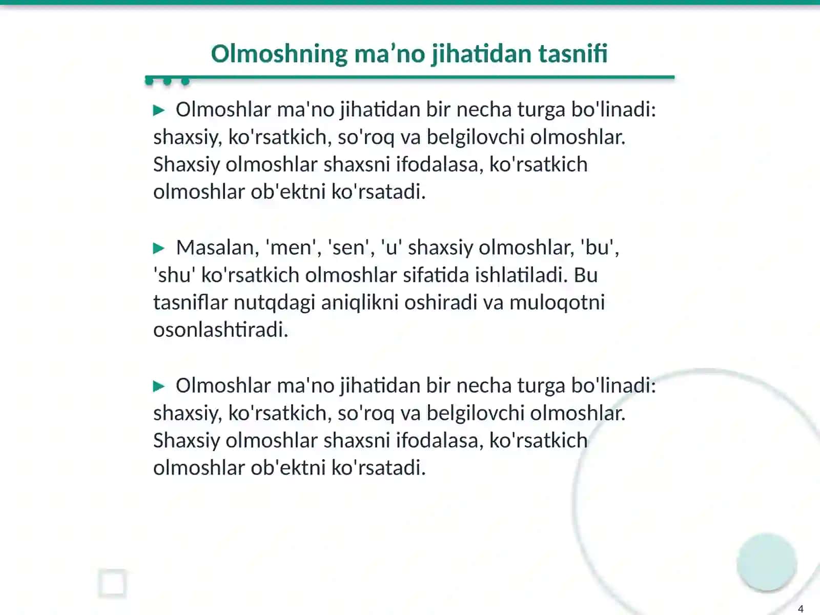 Sonning Semantik Tasnifi 4