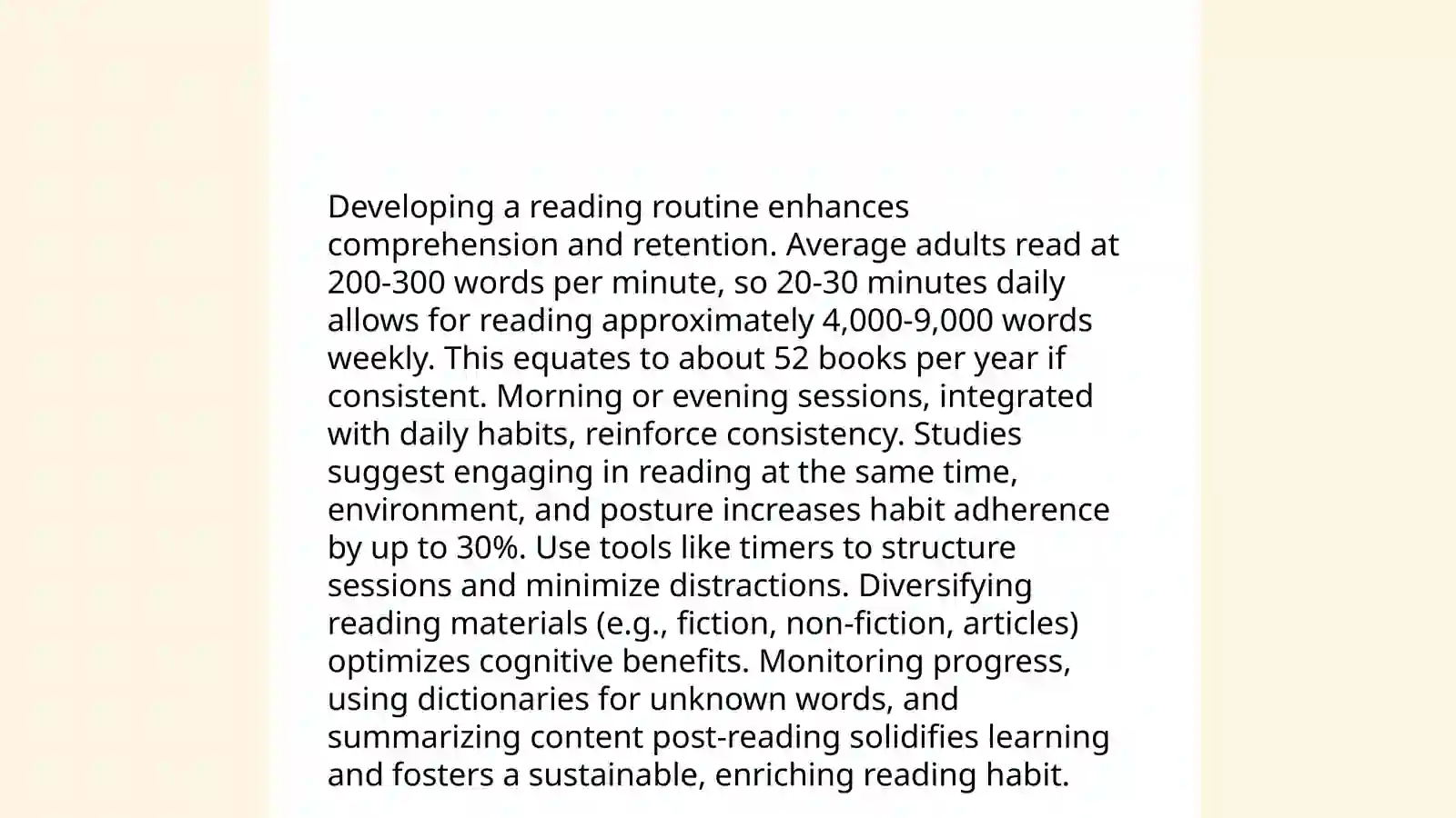 Reading habits 4