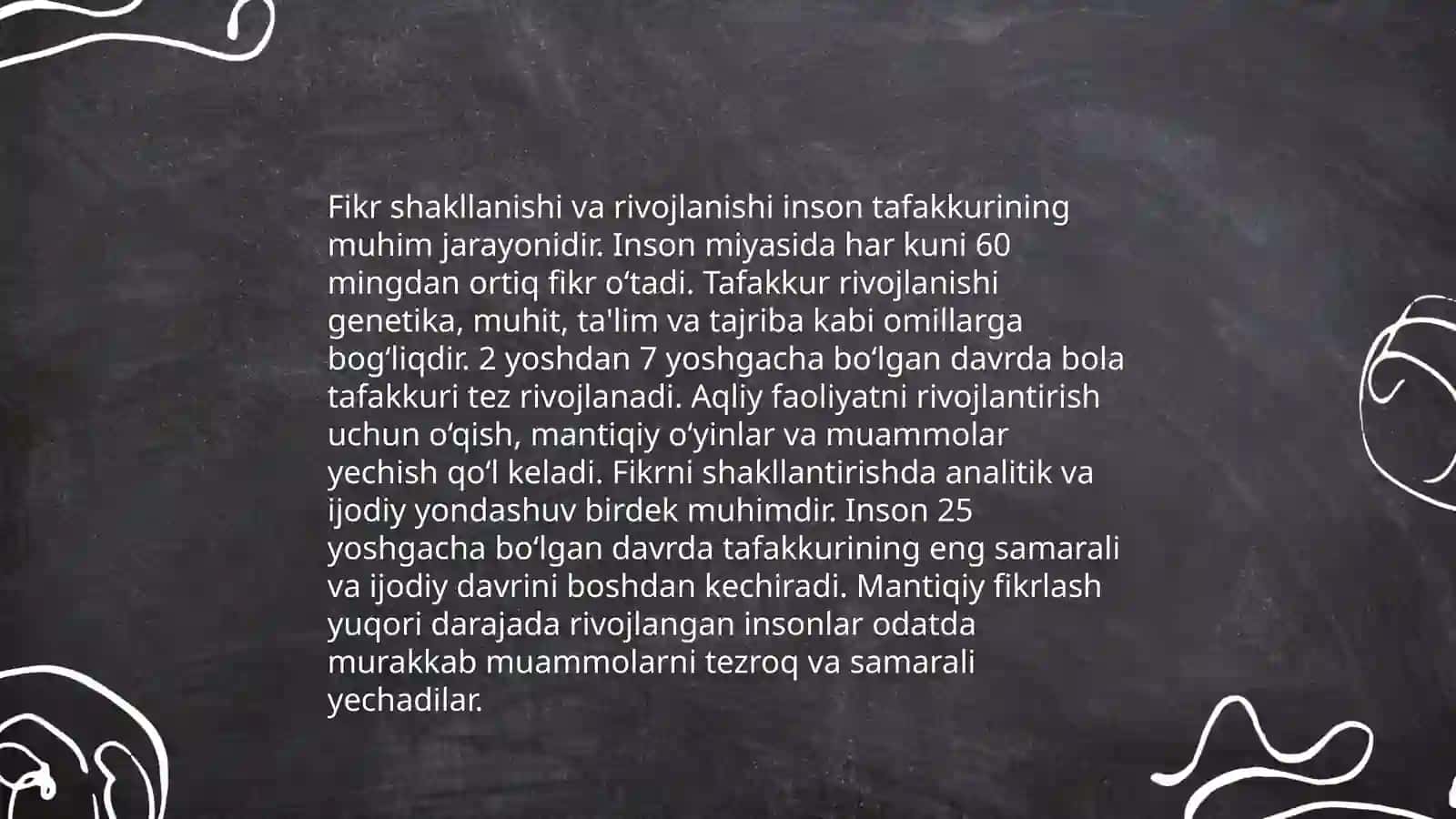 Tafakkur shakllari: tushuncha hukm xulosa 4