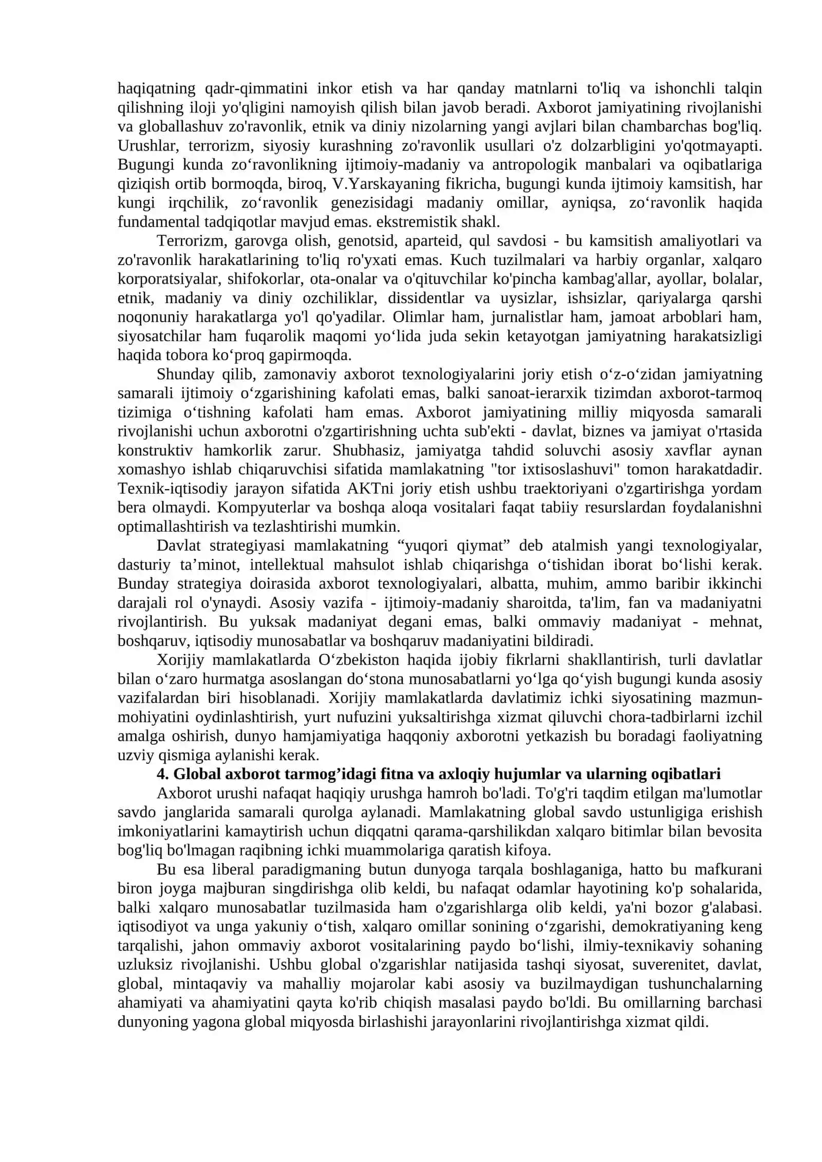 Xorijiy ommaviy axborot vositalarining media makonidagi o‘rni 4