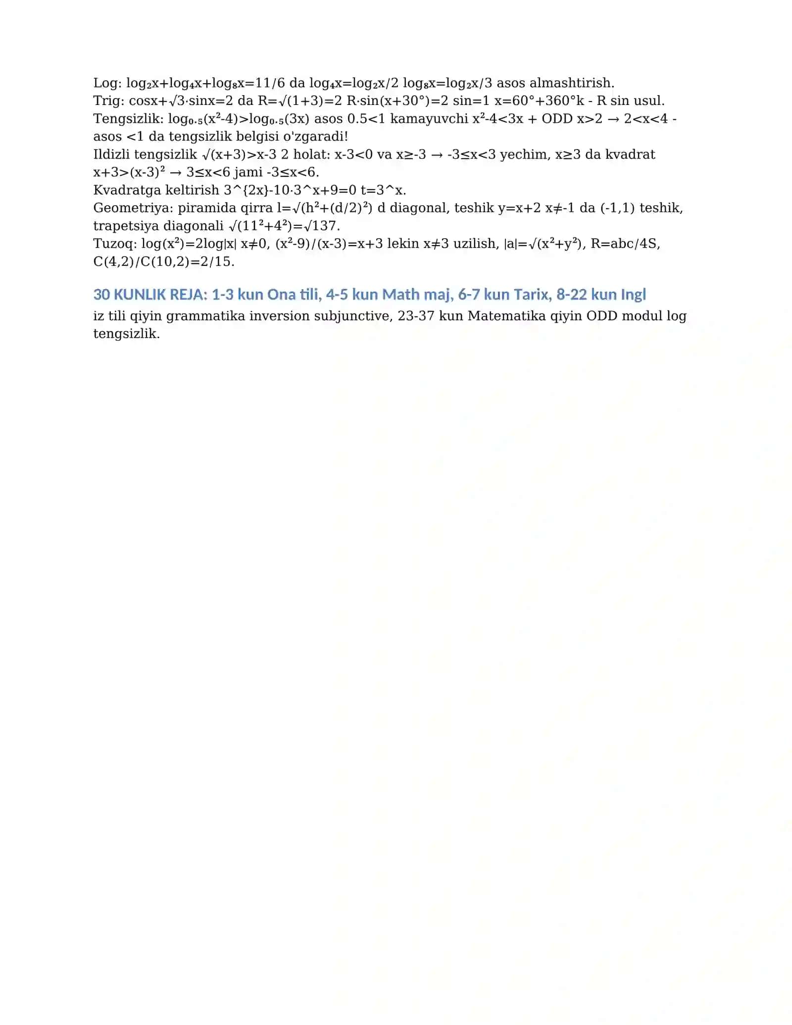 DTM 2026 TO'LIQ IMTIHON -(ASOSIY) INGLIZ TILI + MATEMATIKA +(MAJBURIY) ONA TILI + MATEMATIKA + TARIX 4