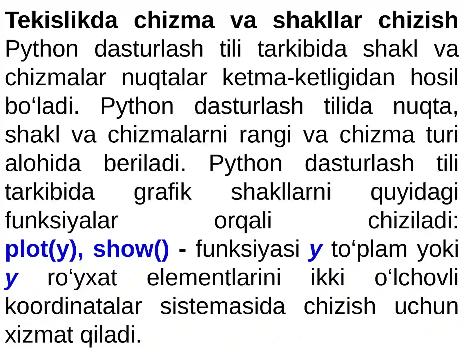 Python dasturlash tili 4