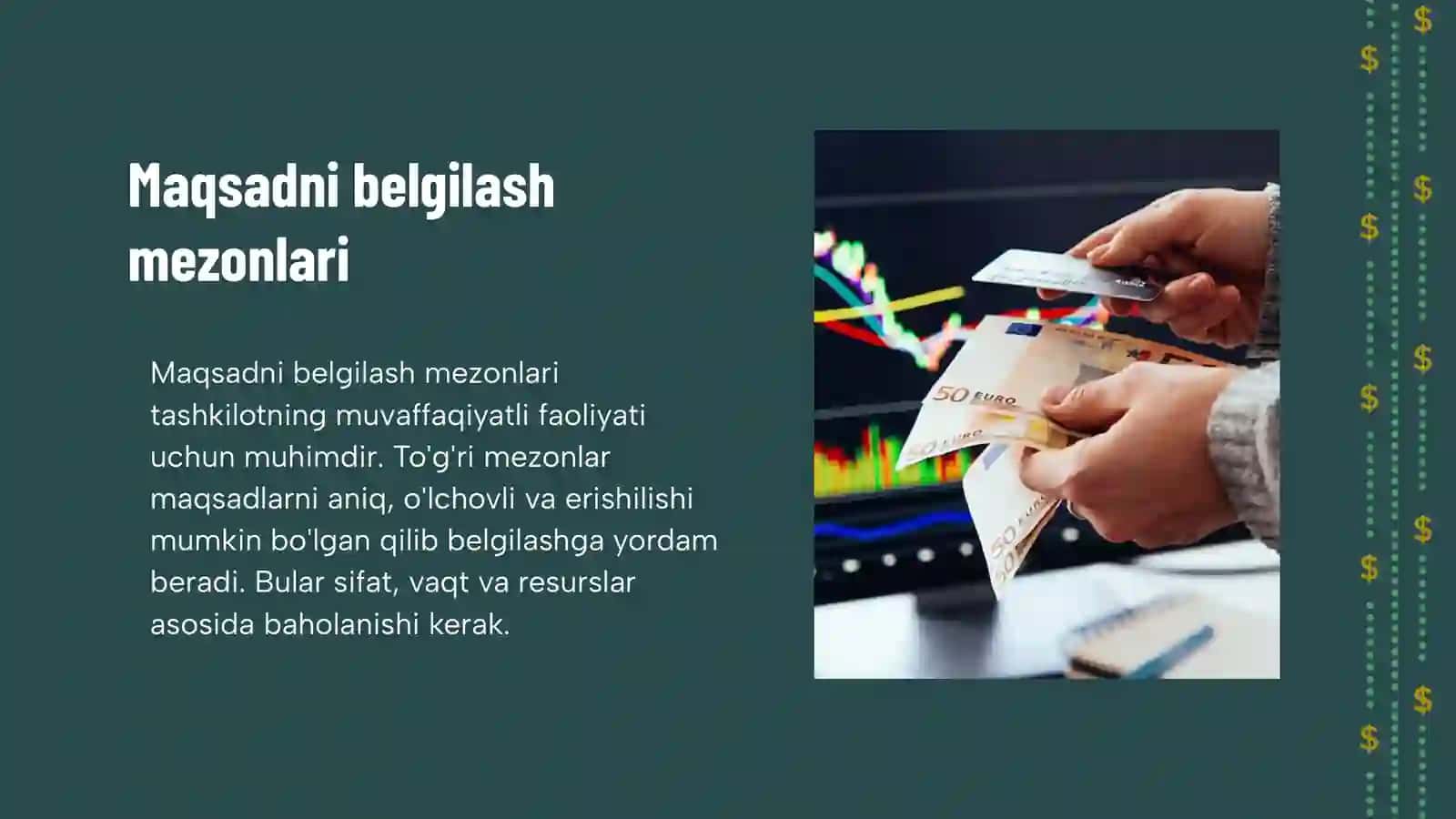 Tashkilotning asosiy maqsadini shakillantirish 4