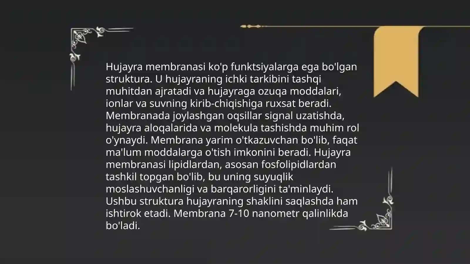 Hujayra tuzilishi 4