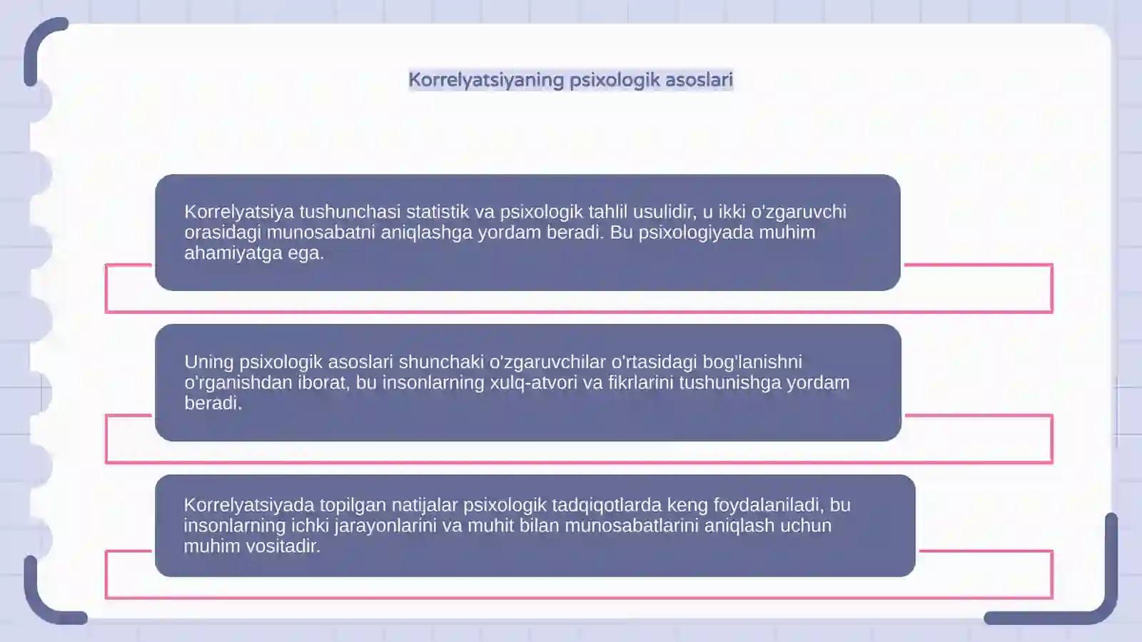 Korrelyatsiya tushunchasi va uning psixologik tadqiqotlarda o'rni 4