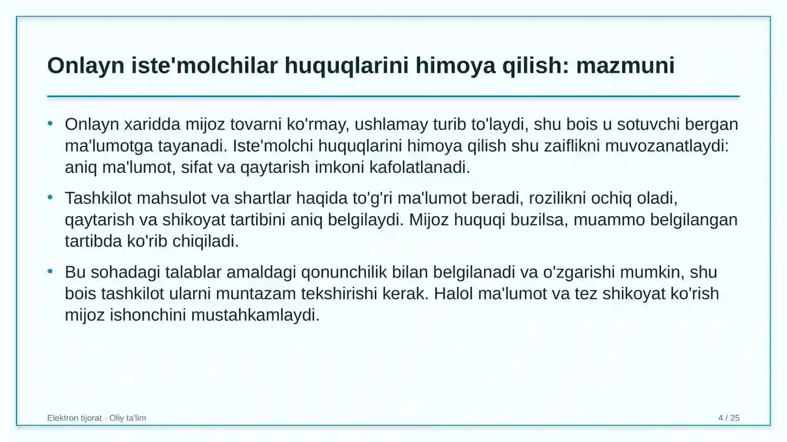 yakka tartibdagi uy joy qurilishida onlayn iste'molchilar huquqlarini himoya qilish 2215 4