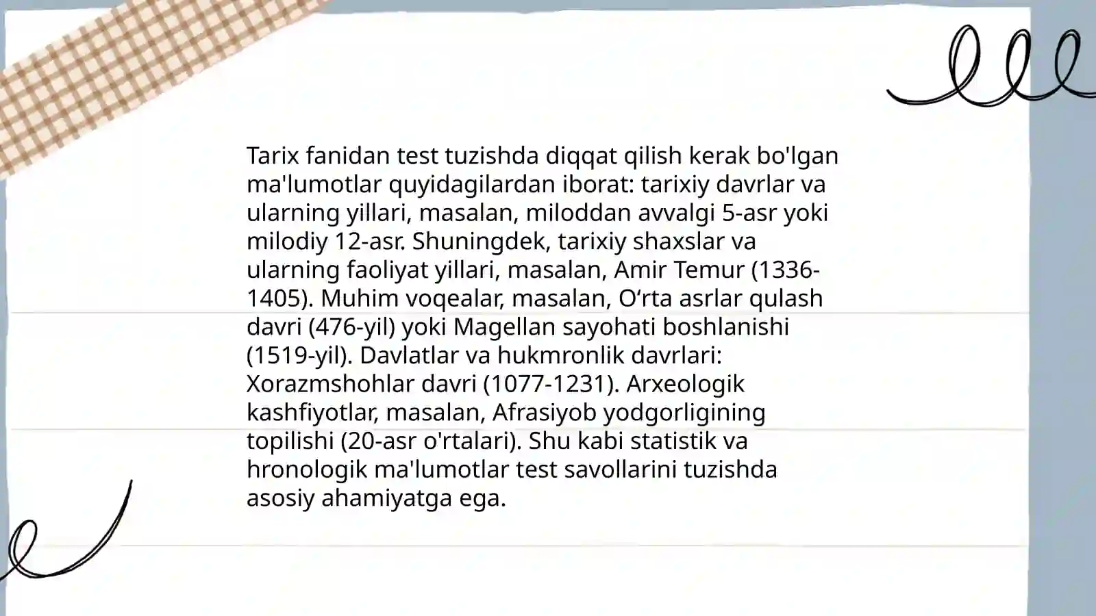 Matematikadan test tuzish 4