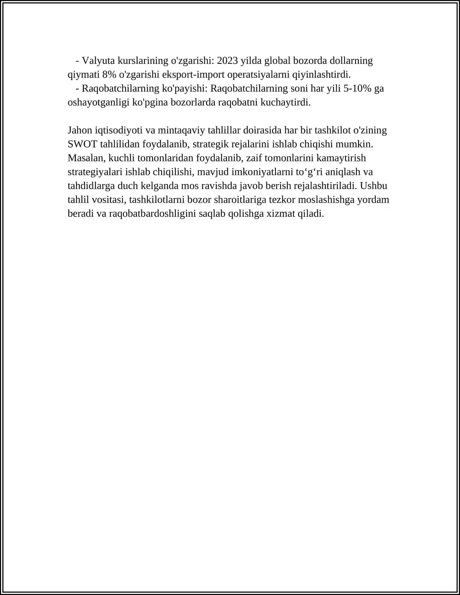 STRATEGIK TAHLIL VOSITALARI 4