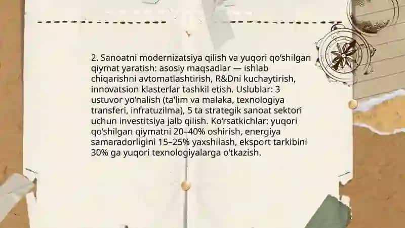 Milliy iqtisodiyotni modernizatsiya qilish jarayonlari 4