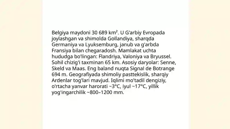 Belgiya Davlati Tarixi 4