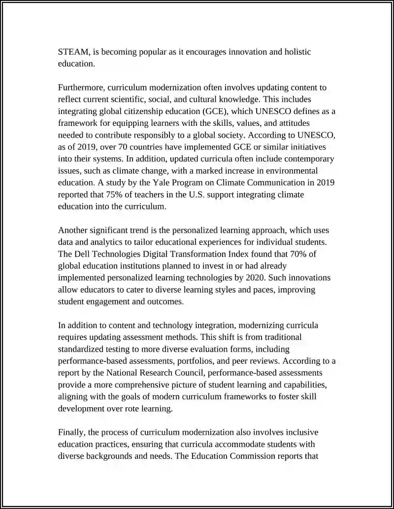Curriculum Modernization 4