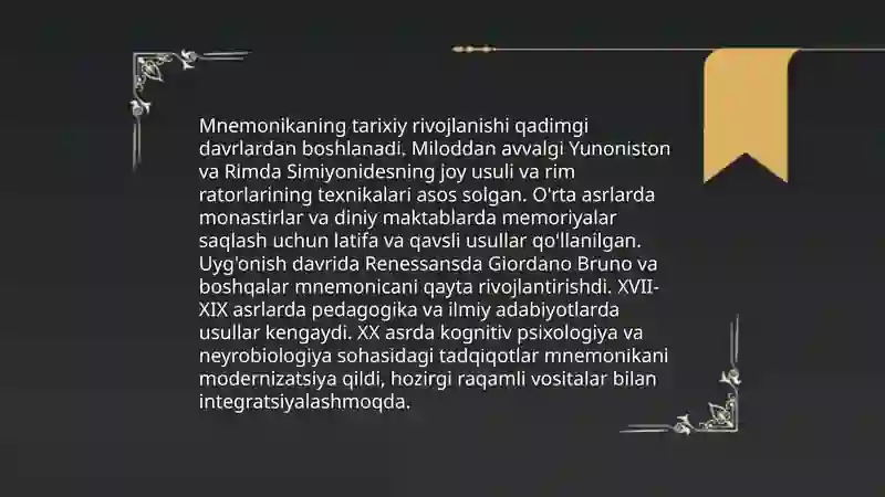 Mnemonika asoslari 4