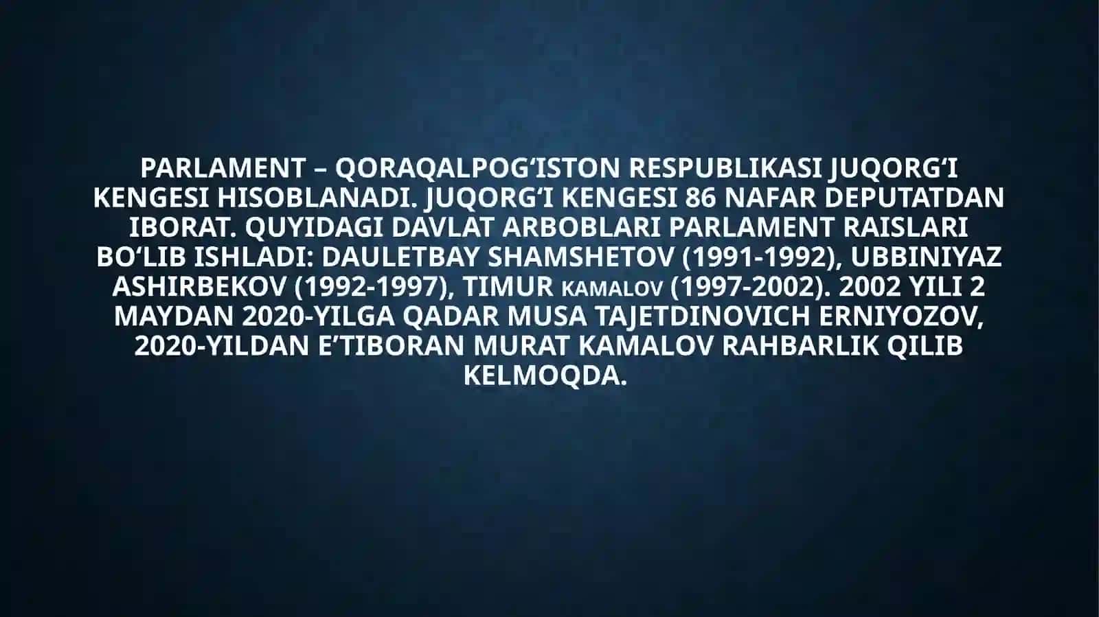 Mustaqillik yillarida Qoraqolpogiston Respublikasi 4