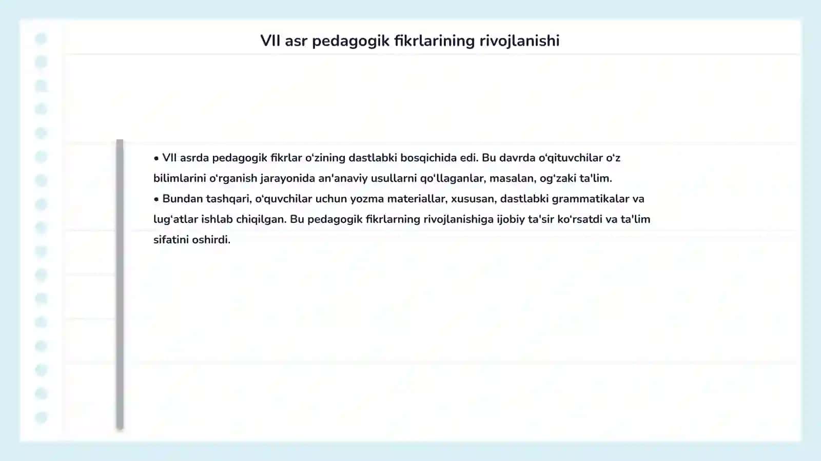 O‘rta Osiyoda maktablardagi tarbiya tizimi 4