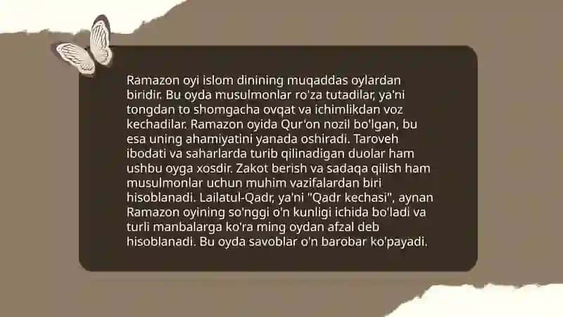 Muqaddas oylar va mustajob duolar 4
