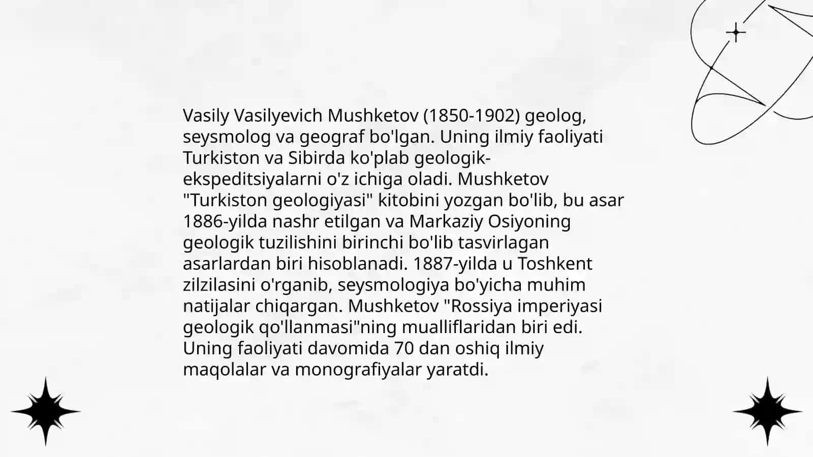 Ivan Mushketovning hayoti 4