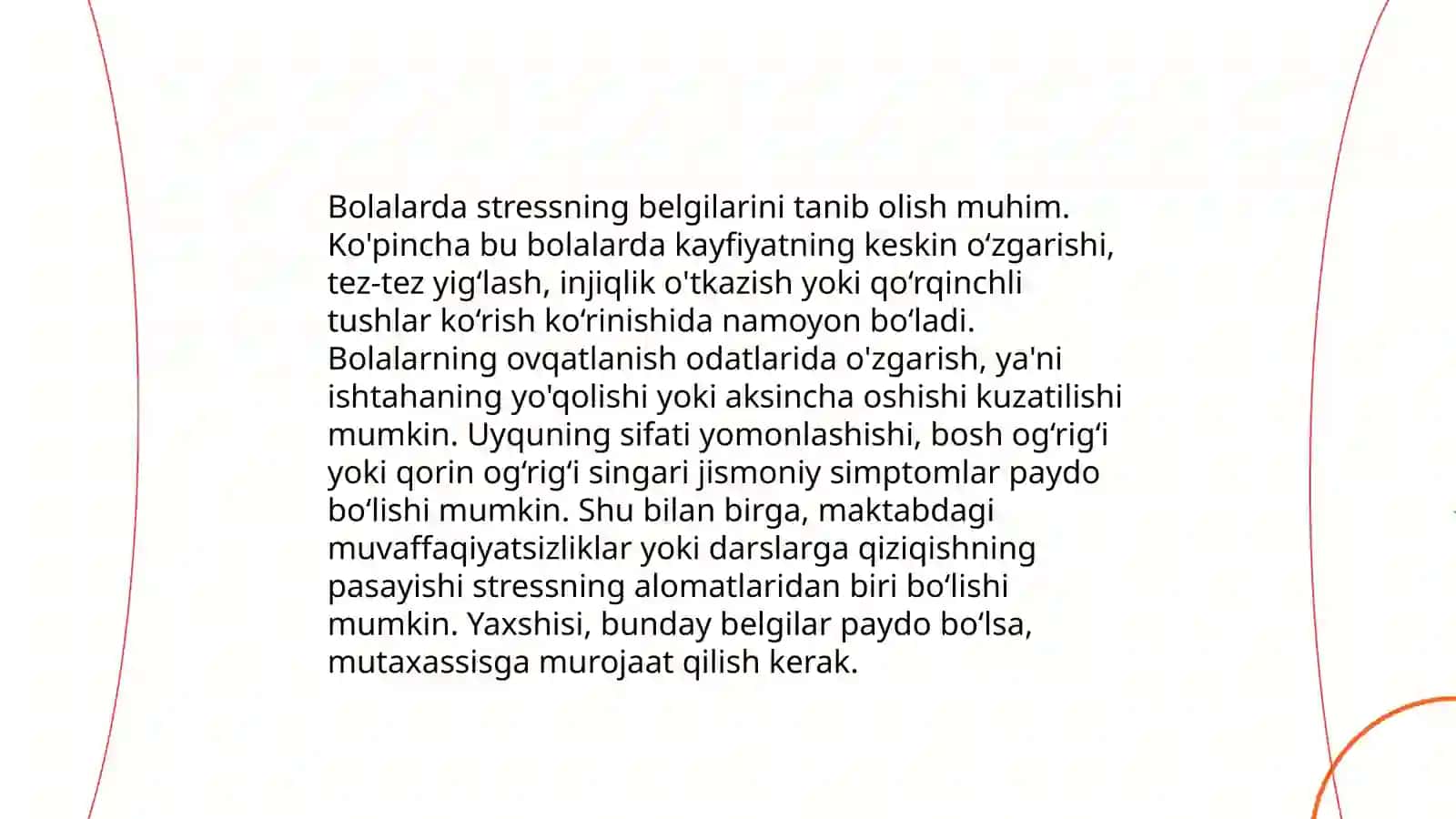 G. Selenning stress va distress yoshga oid xususiyatlari 4