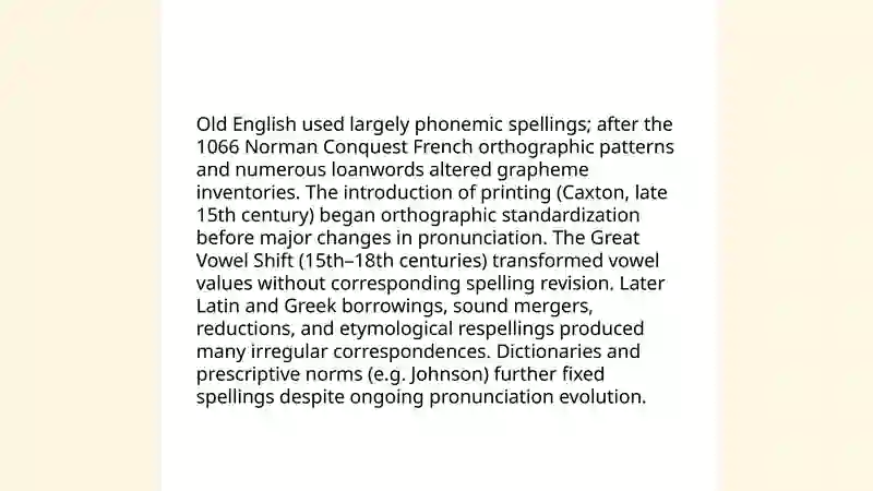 The relation between speech and writing 4