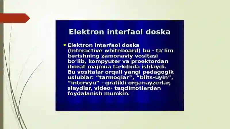 Elektron doska bilan ishlash 4