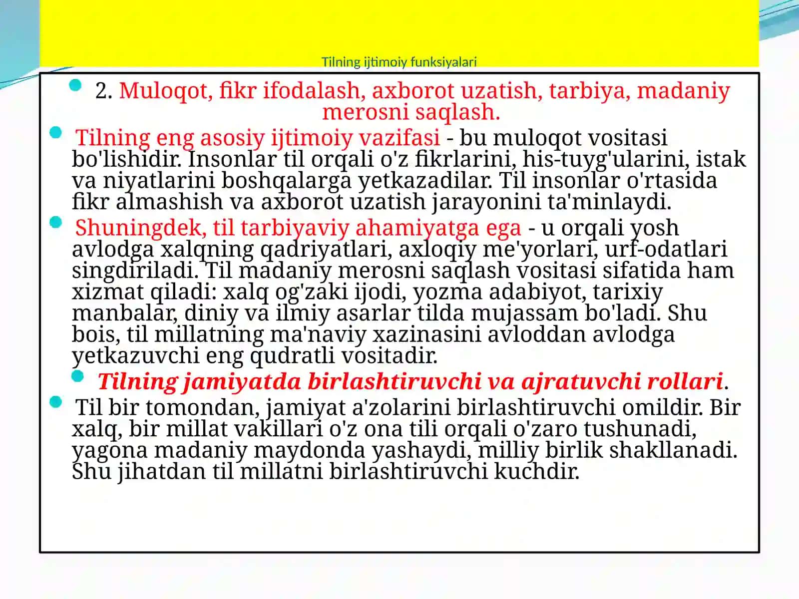 Tilshunoslik: Tilvajamiyat 4