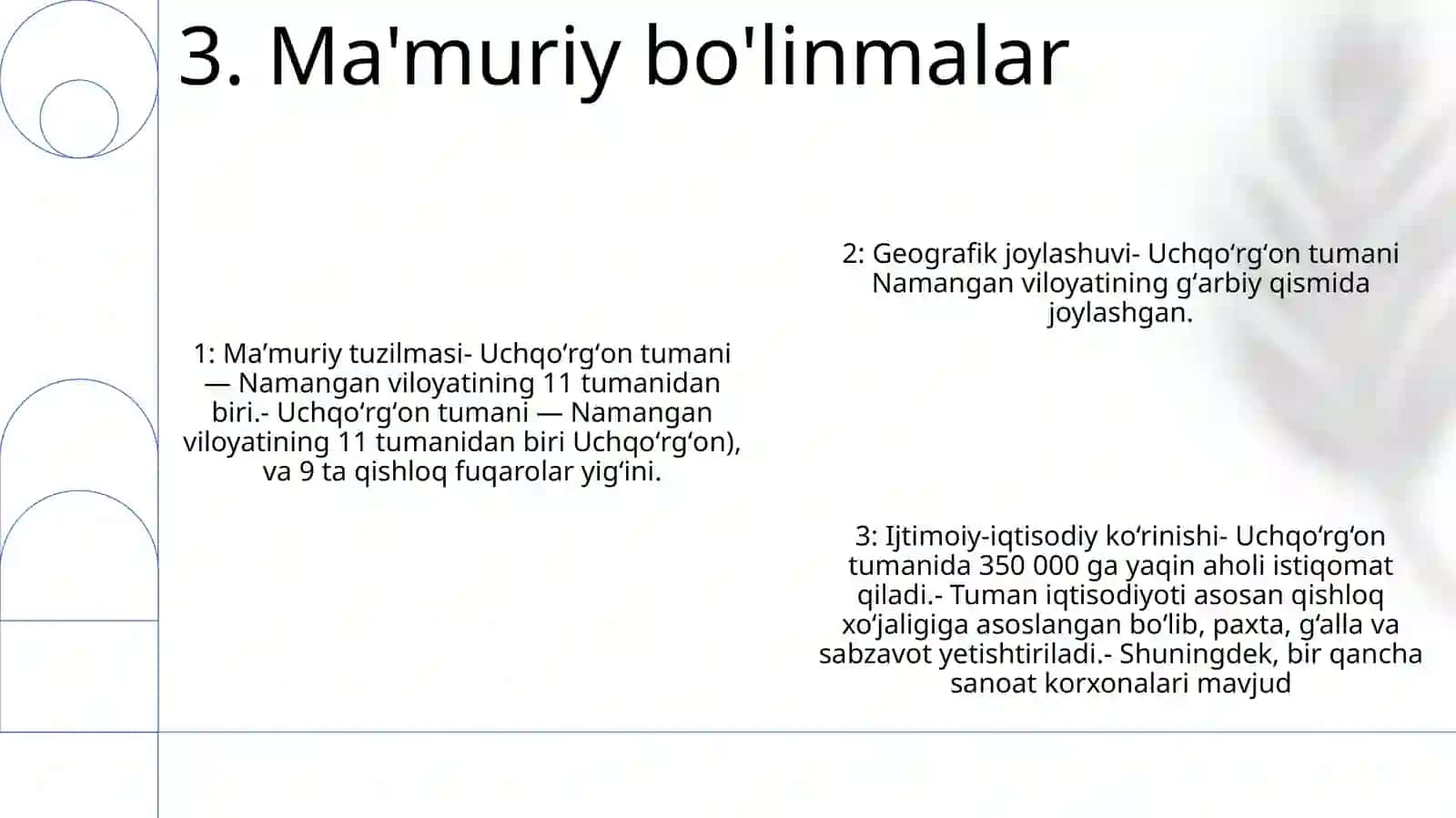 Namangan Viloyati Uchqo’Rg’On Tumani Haqida Taqdimot Tayyorlash 4