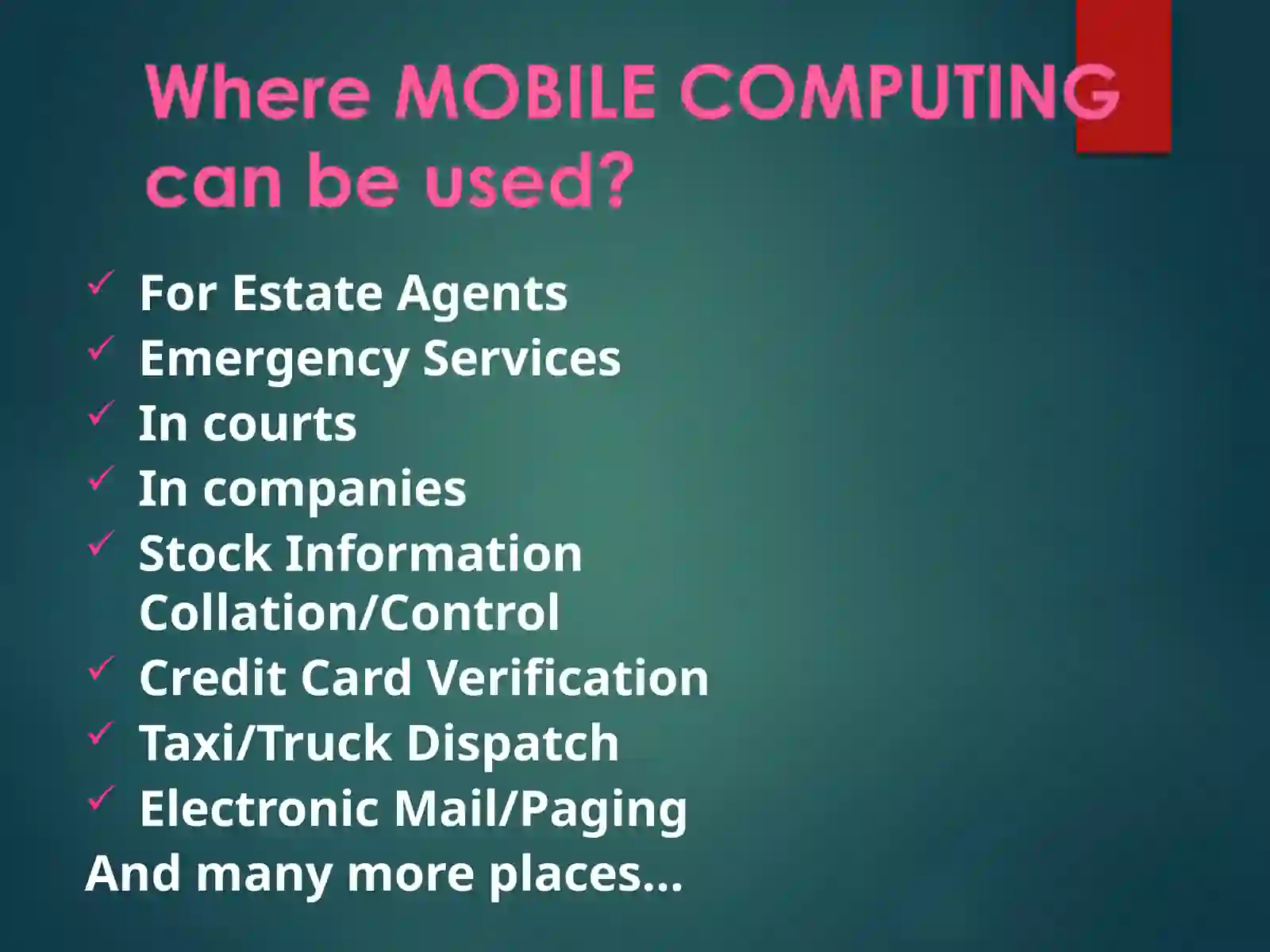 Mobile Computing 4