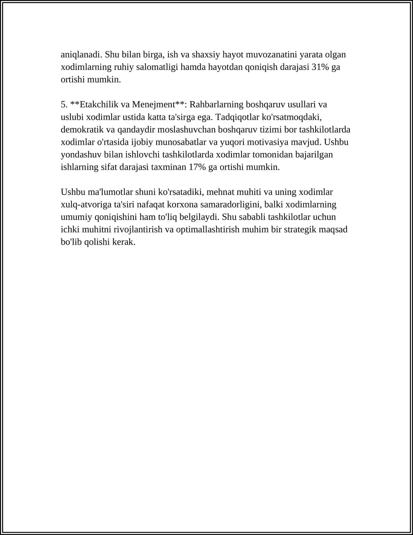 Mehnat Muhitining Xodim Xulq-Atvoriga Ta'siri 4