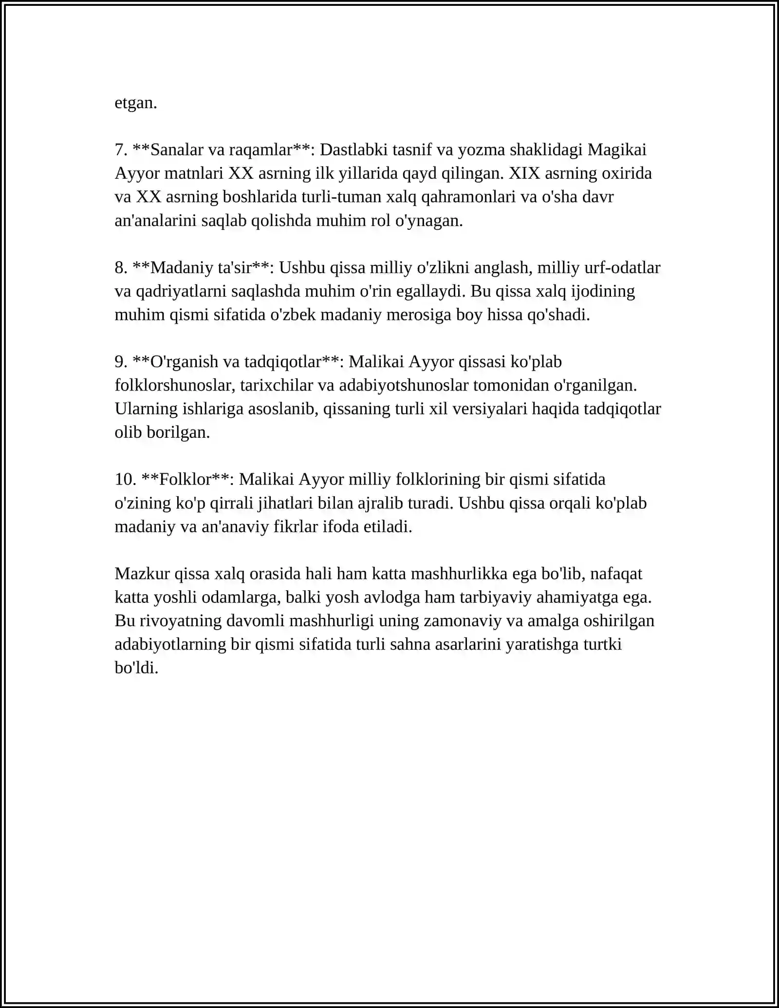 MALIKAI AYYOR DOSTONI 4
