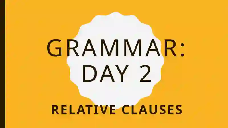 Relative clauses 4