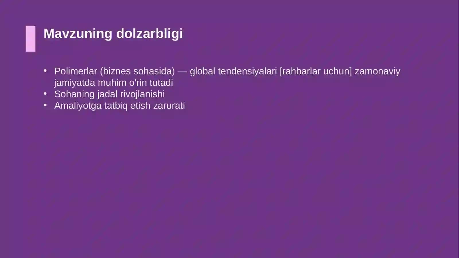 Polimerlar (biznes sohasida) — global tendensiyalari [rahbarlar uchun] 4