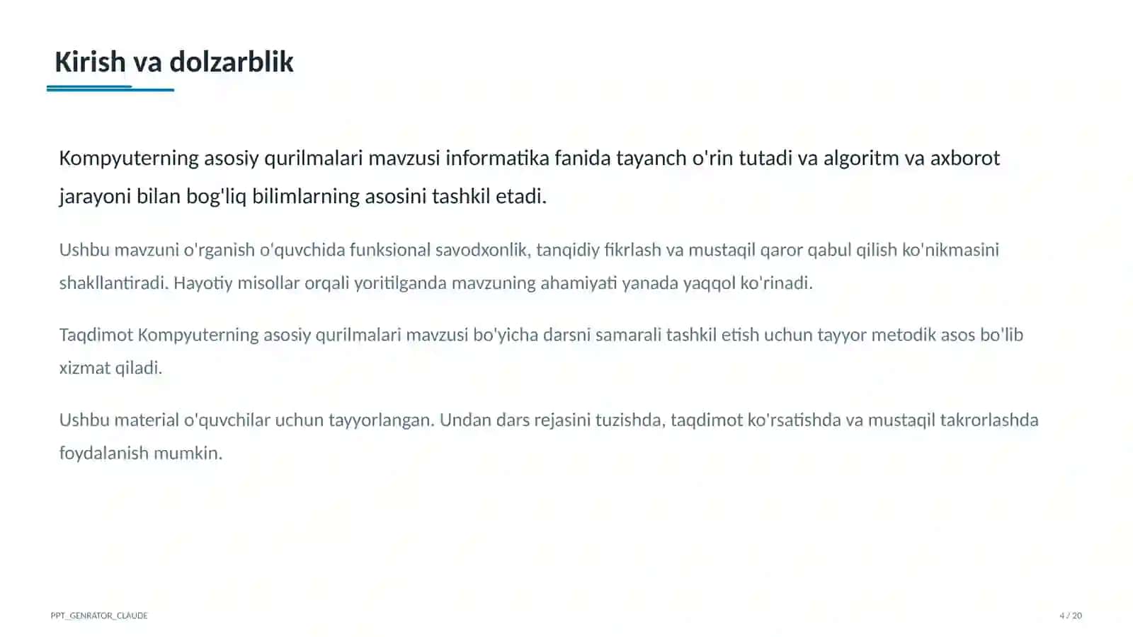 Kompyuterning asosiy qurilmalari (5-sinf) 4
