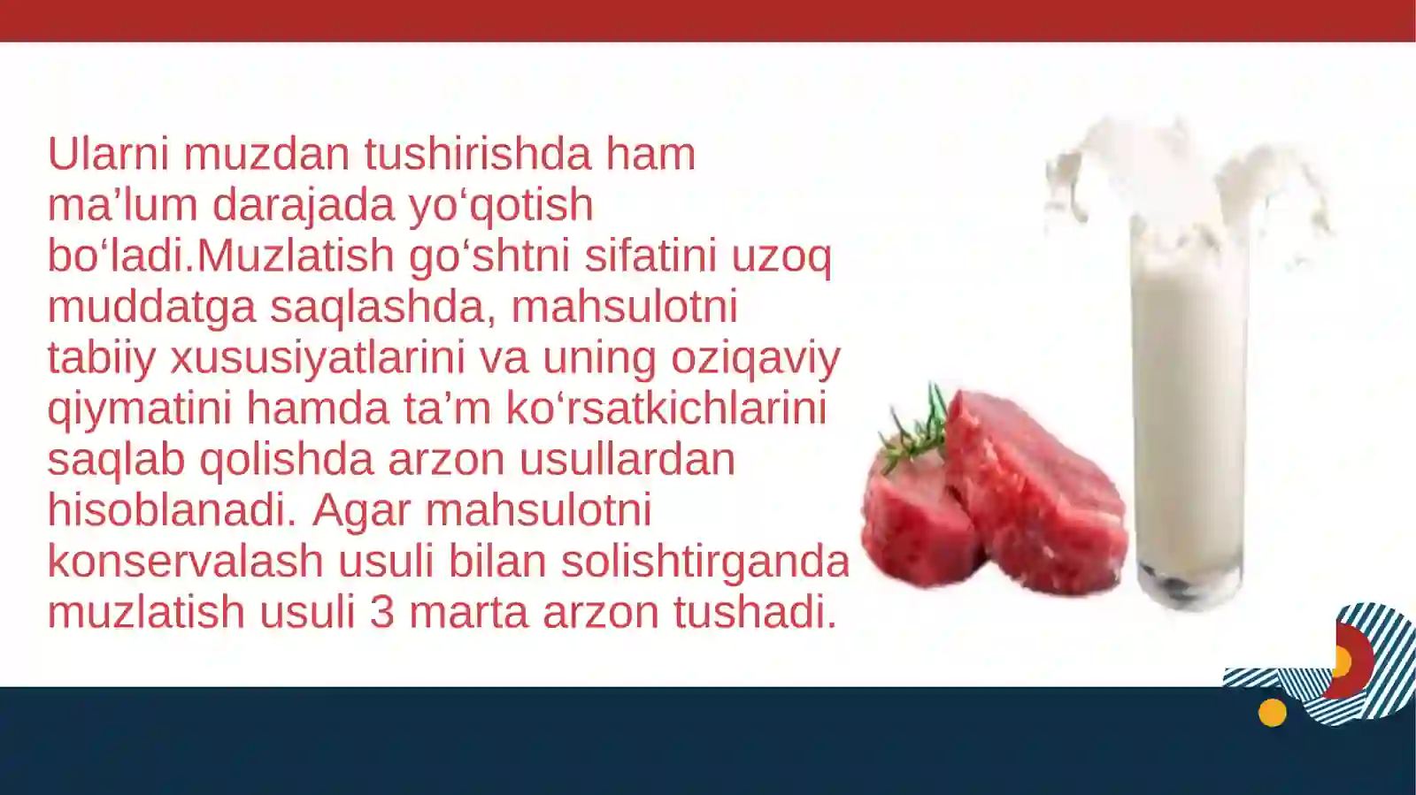 Go‘sht va sut mahsulotlarini muzlatish va saqlashdagi 4