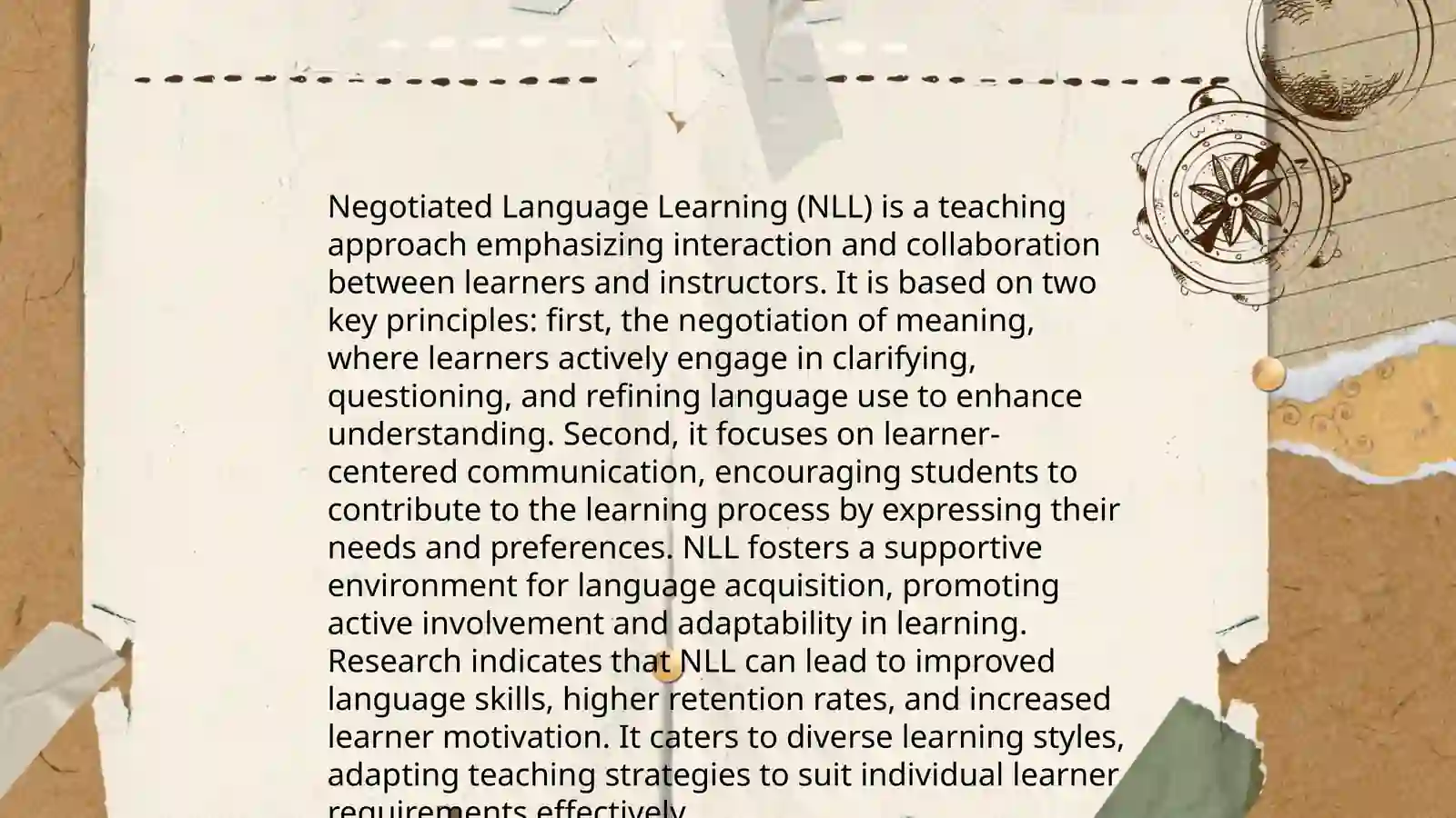 Experiential and nogotiated language learning 4