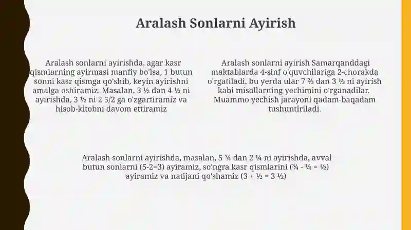 Aralash kasrlar 4