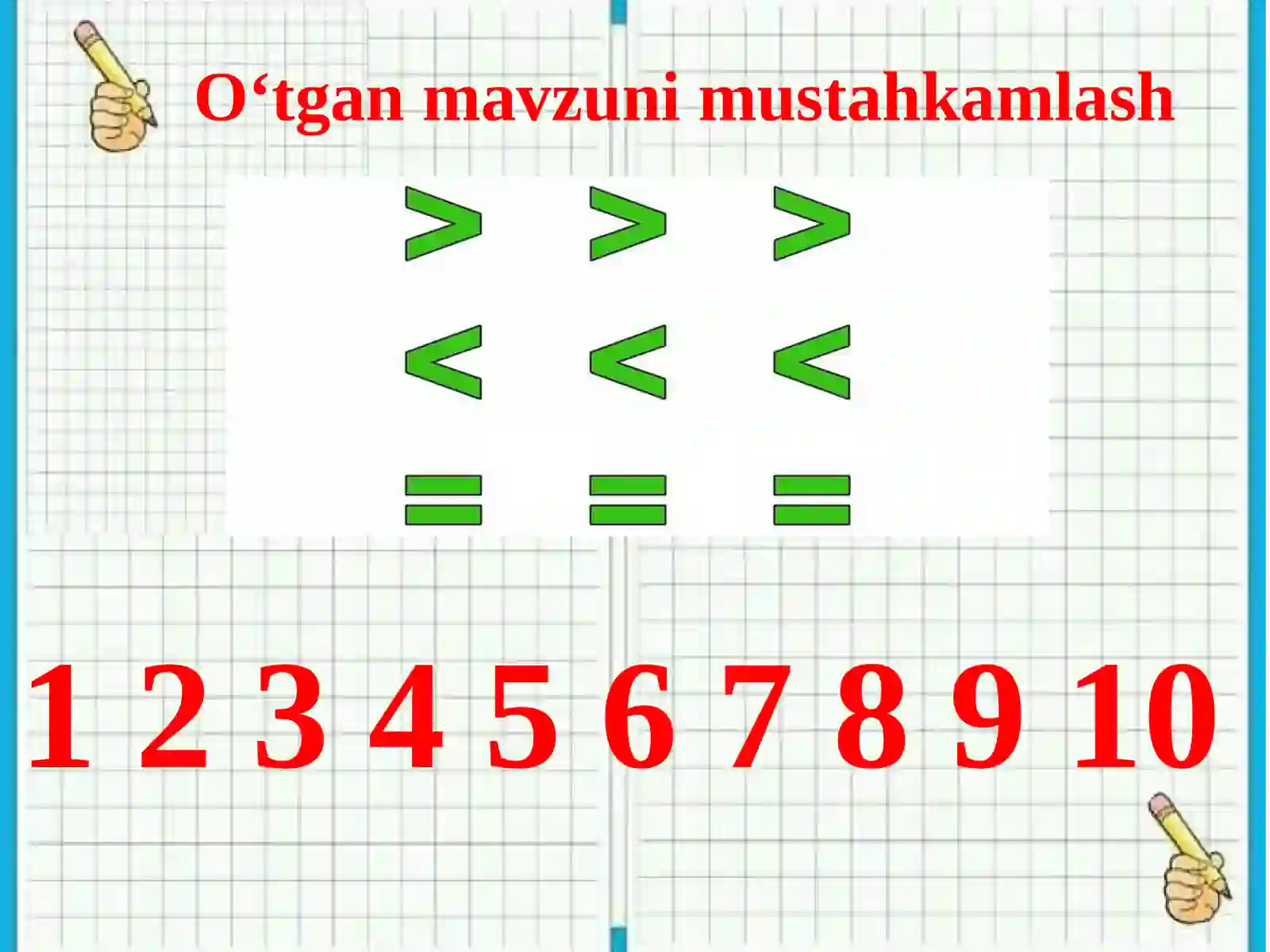 1-sinf matematika fanidan ” Hafta.Hafta kunlari “ mavzusida dars ishlanmasi 4