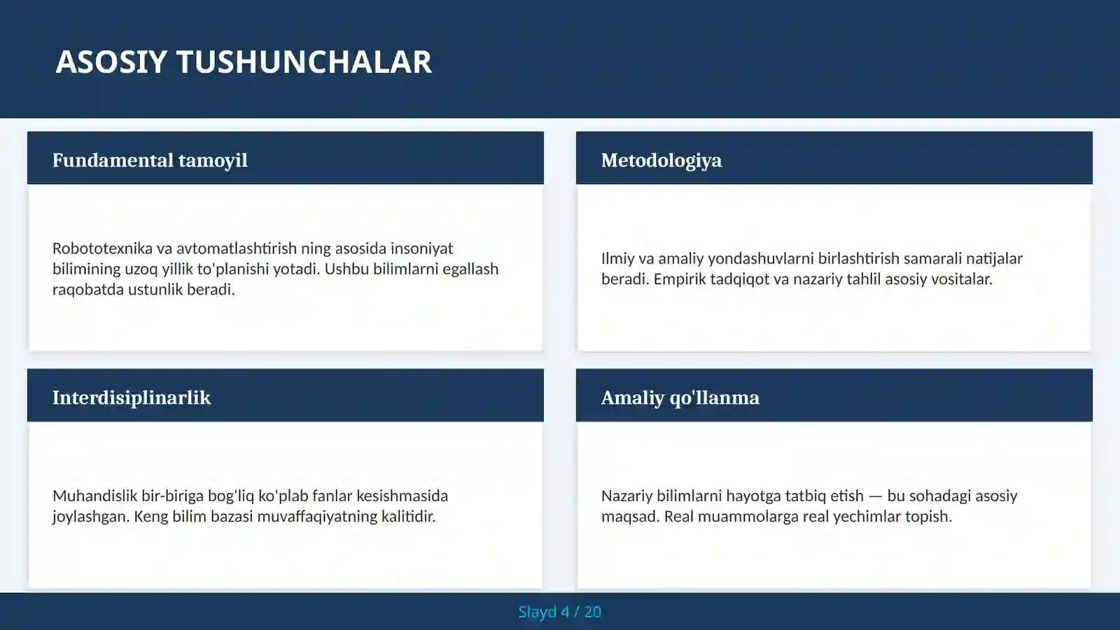 Robototexnika va avtomatlashtirish 4