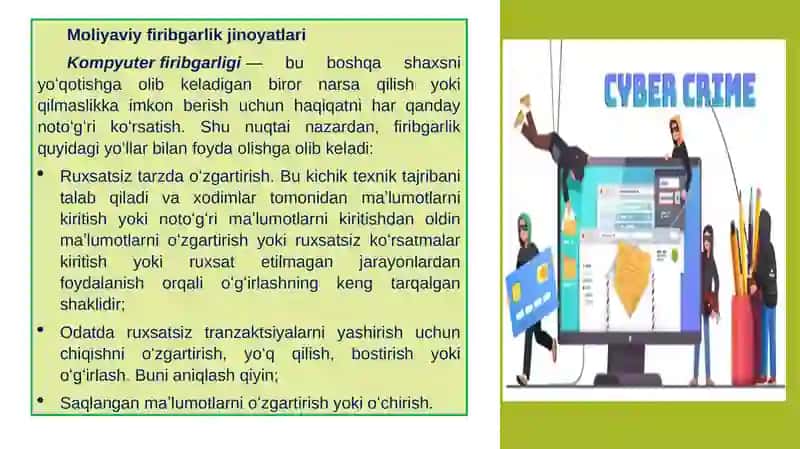 Kiberjinoyat va unungo qibati.Kiberterrorizm 4