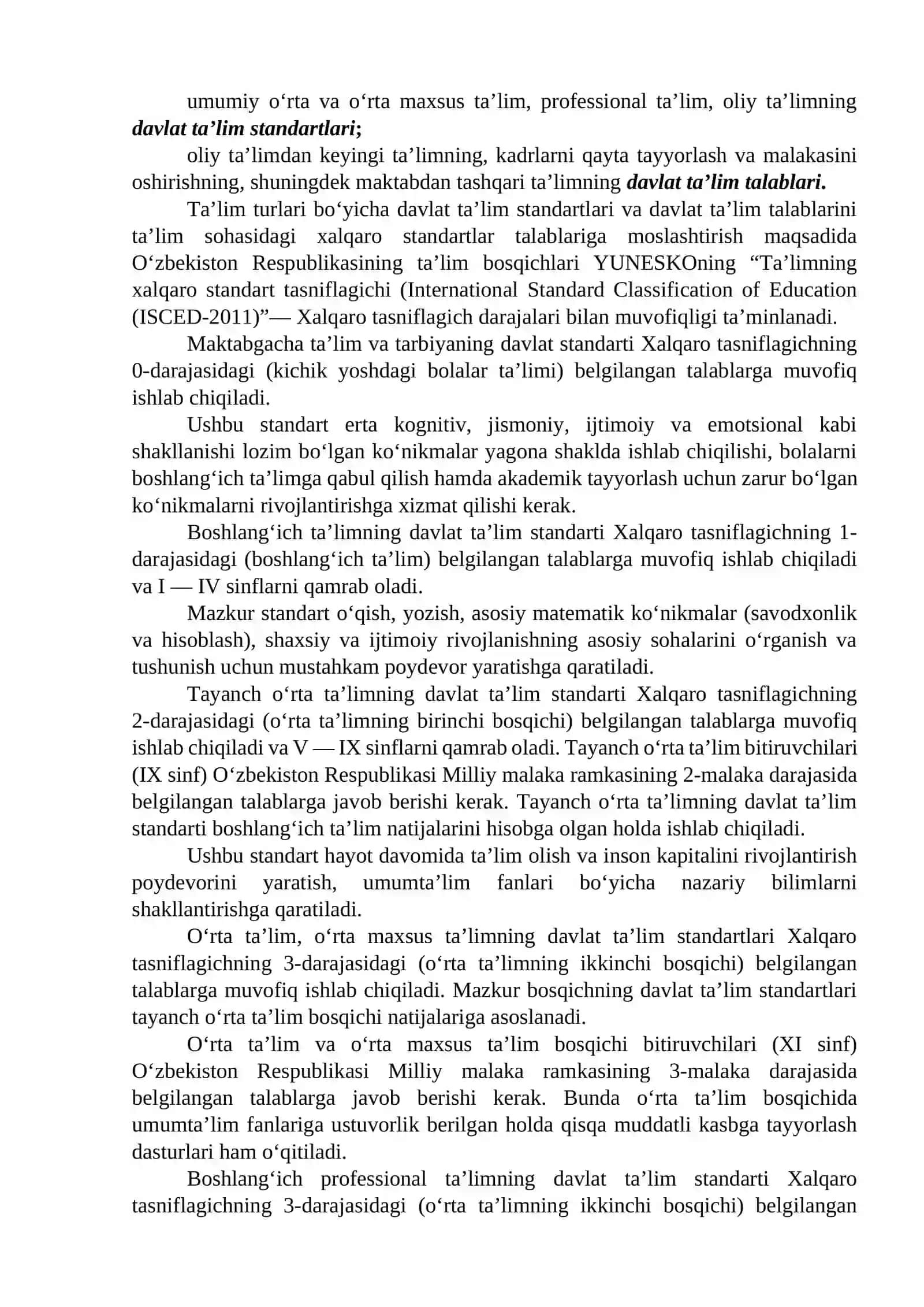 Ta’limdagi normativ-huquqiy hujjatlarni bilish va kasbiy faoliyatda qoʻllash 4