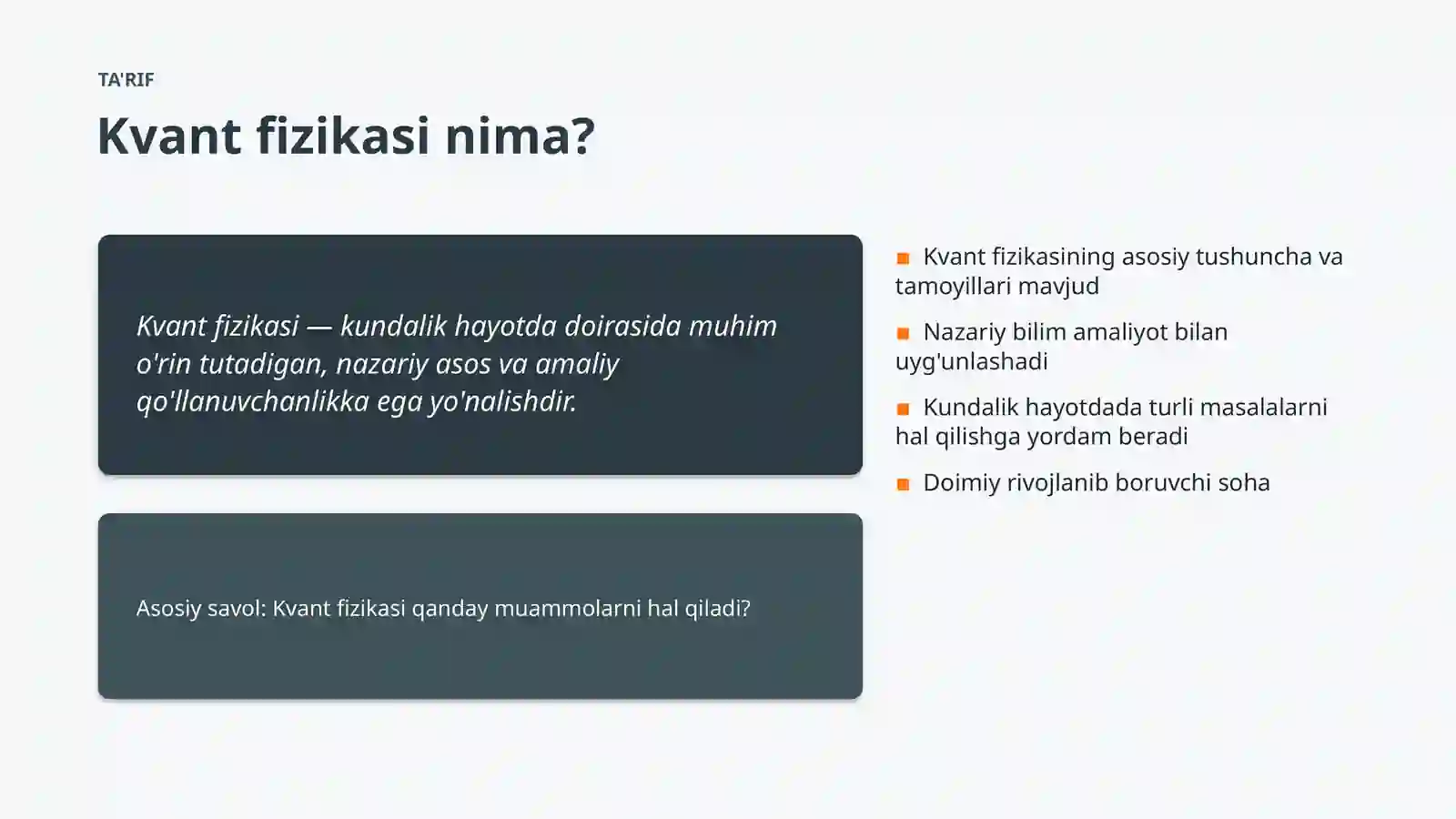 Kvant fizikasi 4