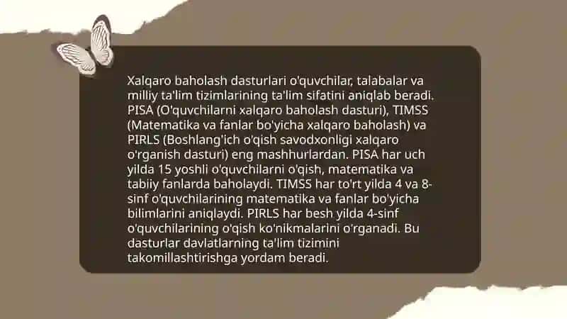 Xalqaro baholash dasturlariga tayyorgarlik jarayonida zamonaviy axborot-kommunikatsiya texnologiyalarini qo‘llash 4