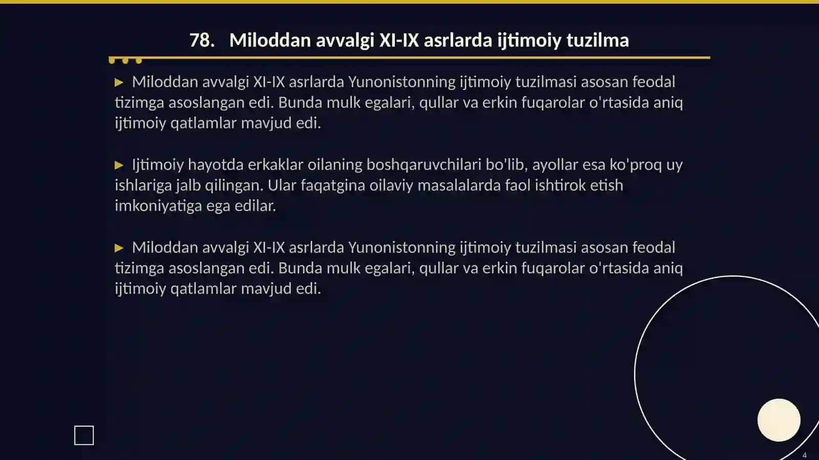 Miloddan avvalgi XI-IX asrlarda Yunoniston 4