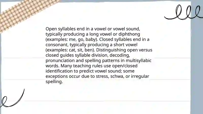 Syllable formation and syllable division 4