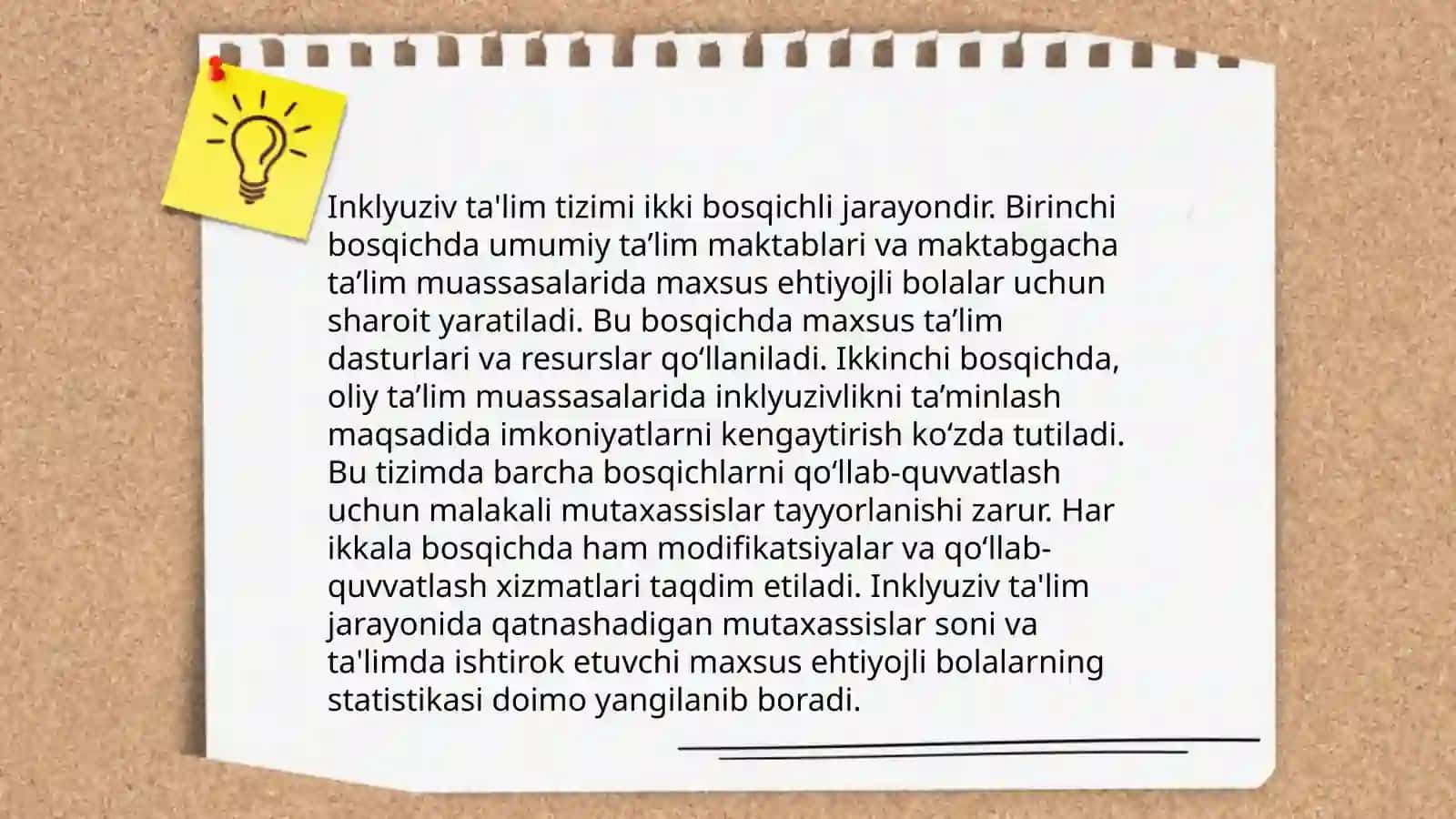 Inklyuziv talimga jalb etishning uchinchi bosqichi 4