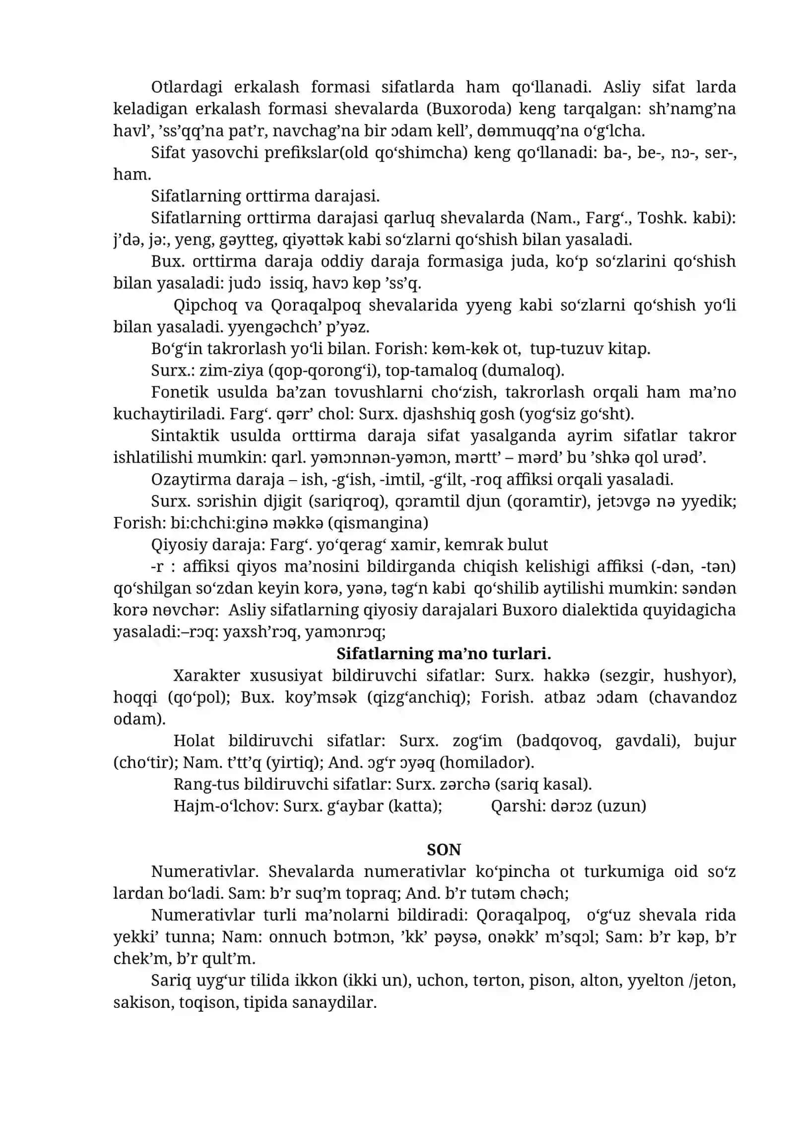 O‘ZBEK SHEVALARI MORFOLOGIYASI VA SINTAKSISI 4