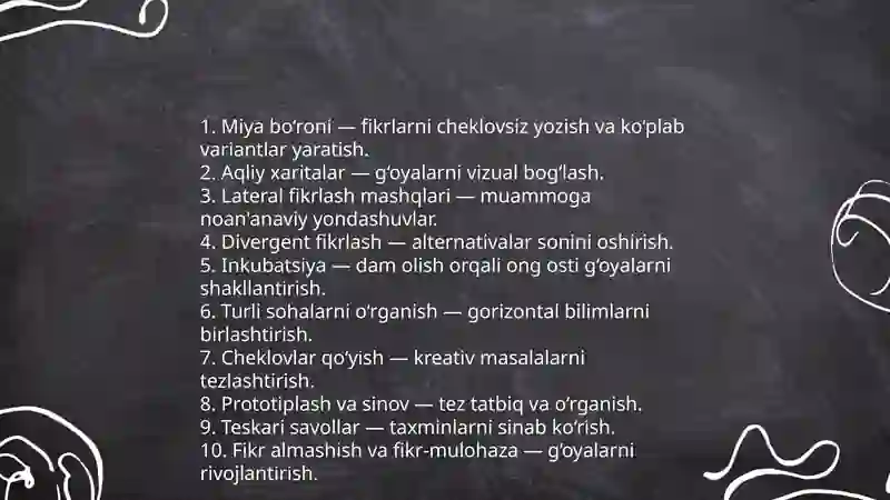 Kreativ fikrlash 4