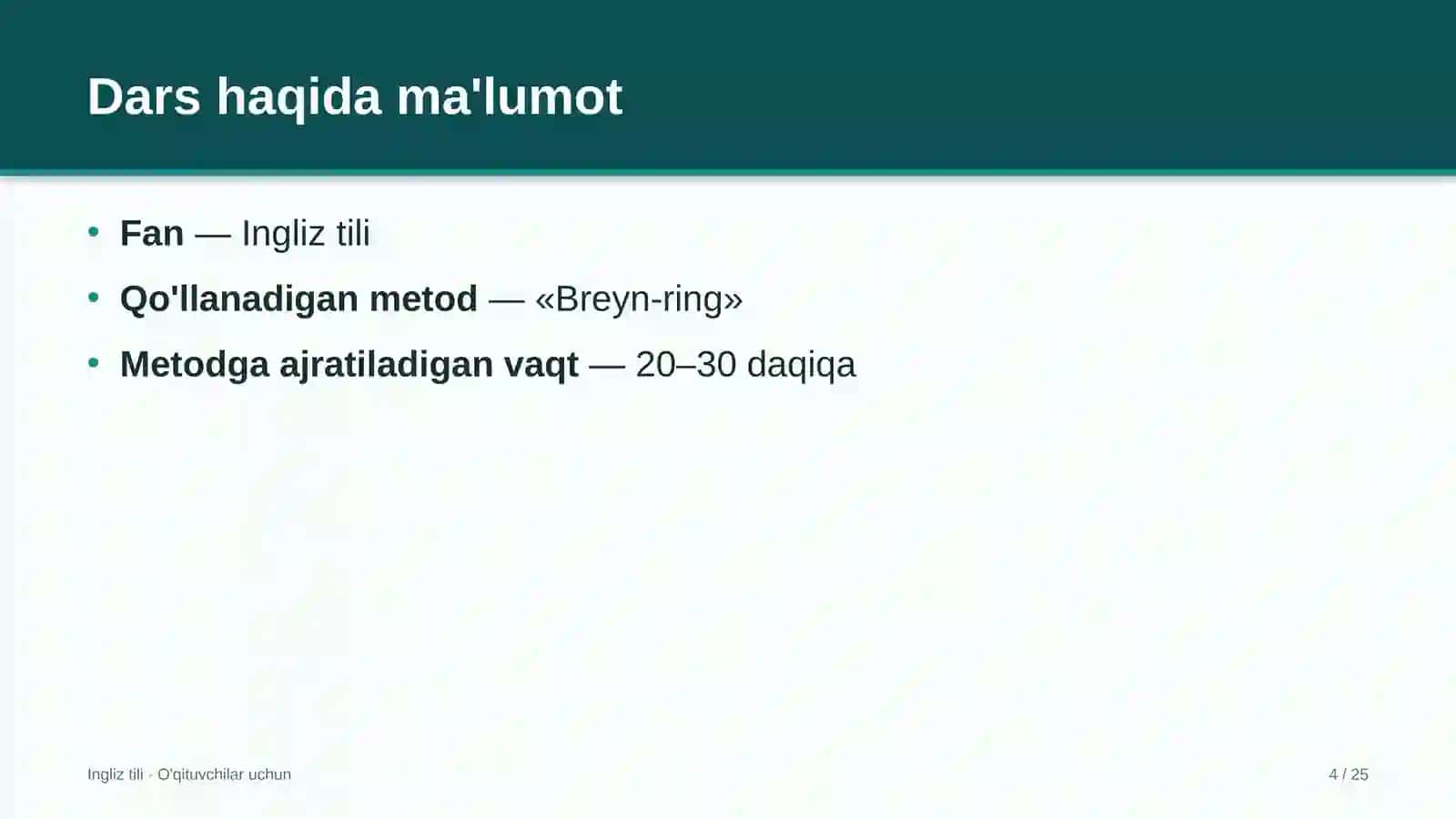 ingliz tili darslarida breyn ring metodidan foydalanish 4971 4